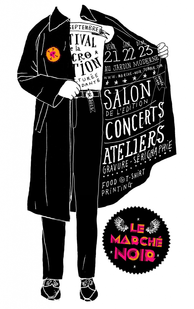 Affiche du festival du Marché Noir 2012