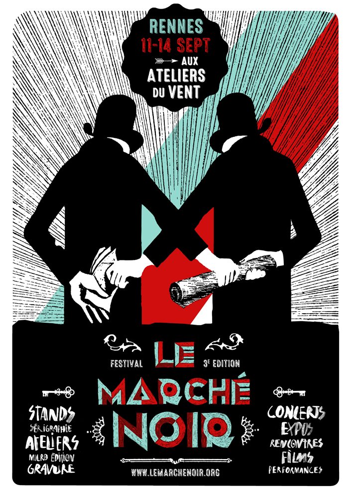 Affiche du festival du Marché Noir 2014