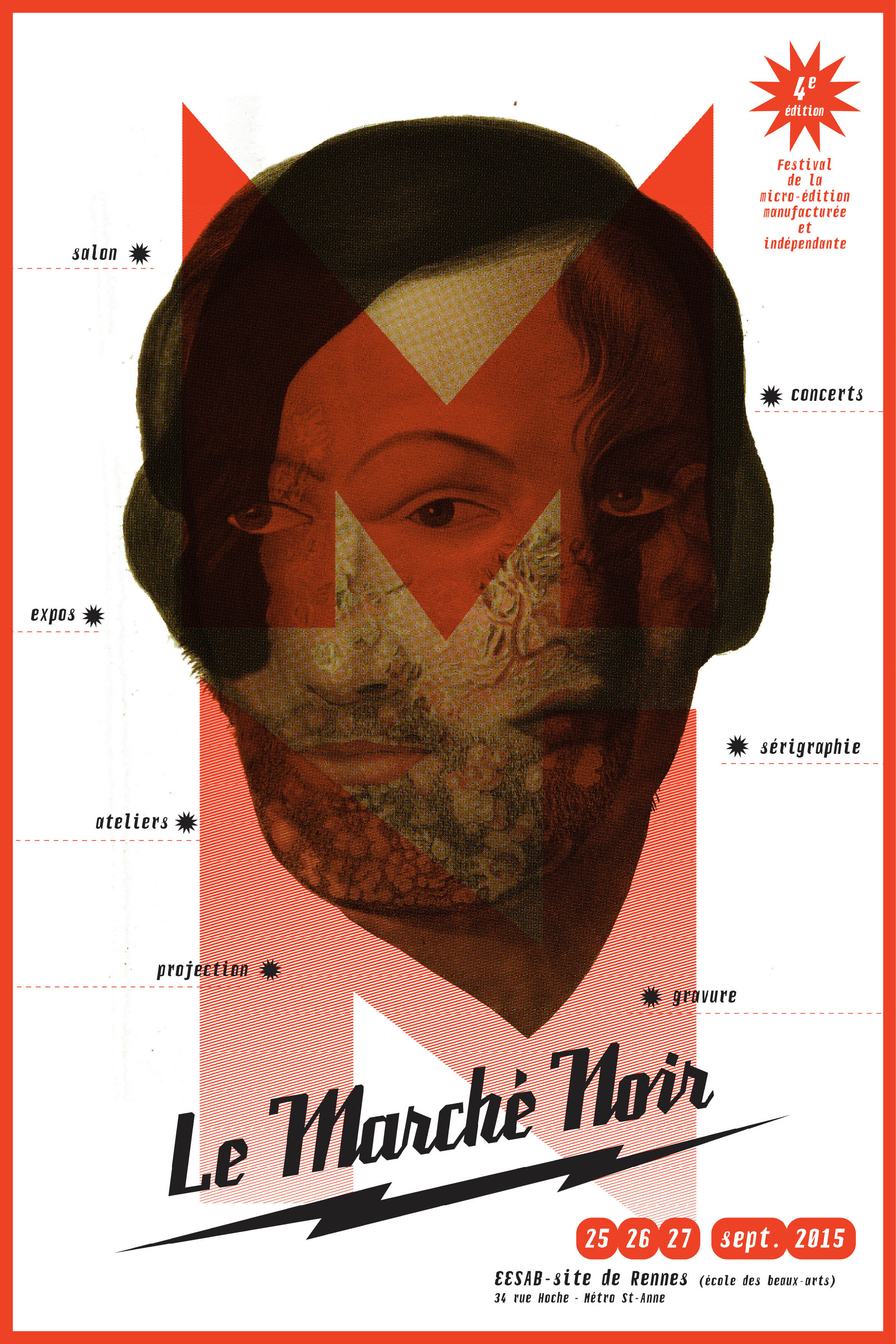 Affiche du festival du Marché Noir 2015
