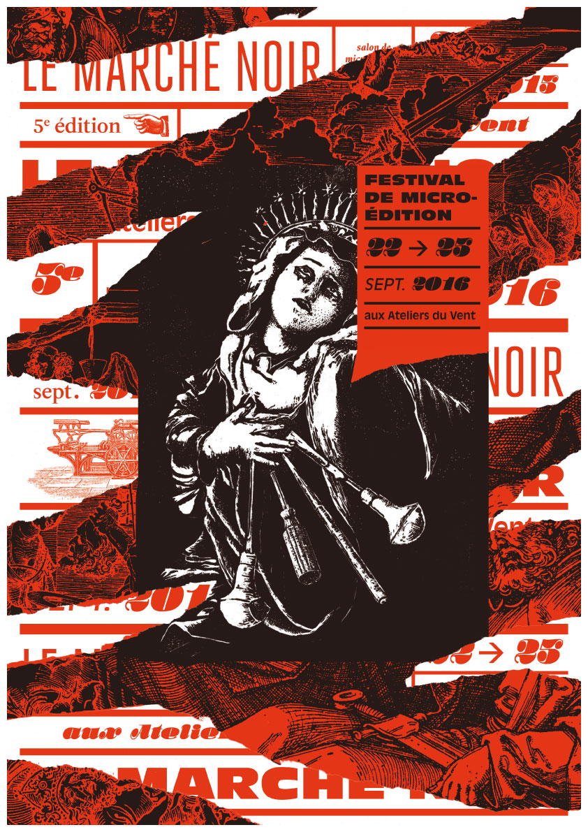 Affiche du festival du Marché Noir 2016